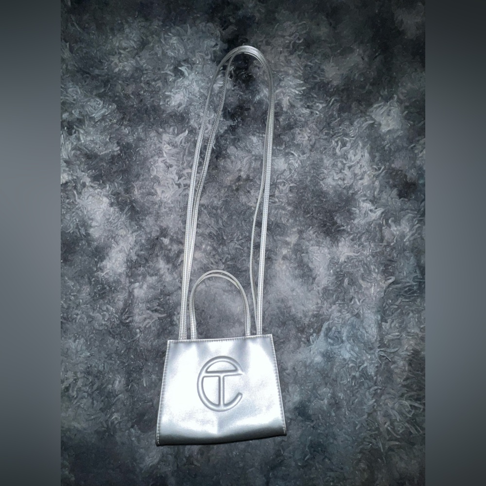 Silver Telfar bag